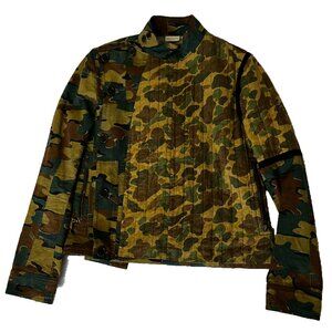 Dries Van Noten Patchwork Camouflage Fencing Jacket